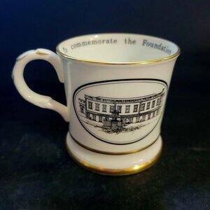 LE Bone China Coffee Cup Made in England by Coalport for Eton College 1990